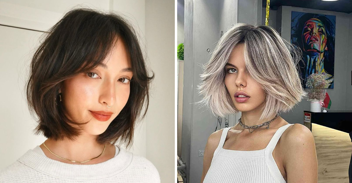 30 Stylish Curtain Bob Haircuts That Perfectly Balance Short And Long Hair