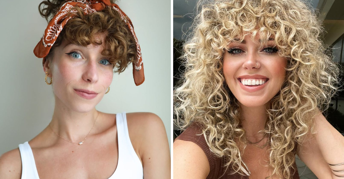 30 Stylish and Effortless Curly Hair With Bangs Hairstyles You’ll Love