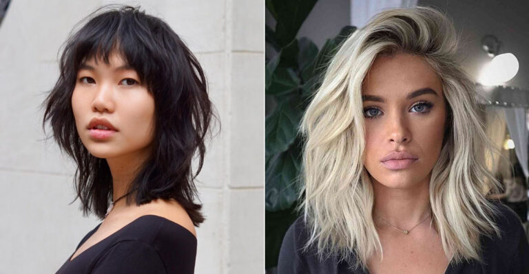 32 Cortes de pelo medio-largo más favorecedores para caras redondas