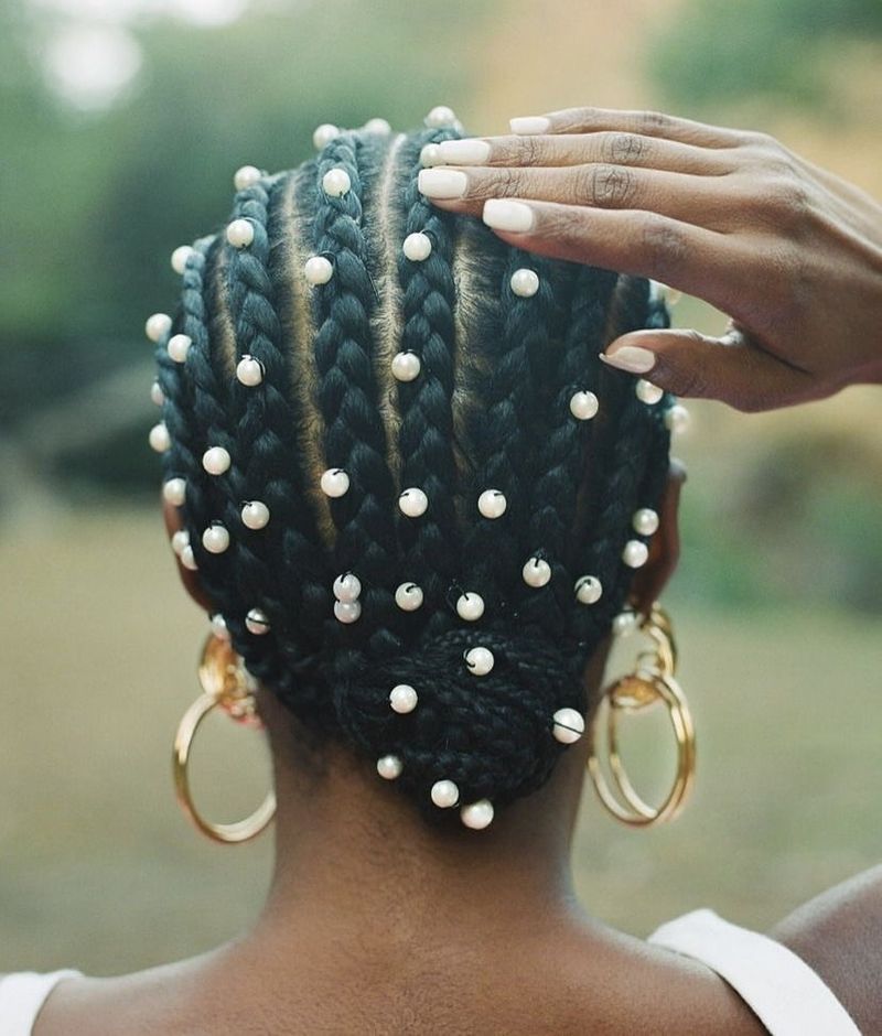 Trenzas con accesorios