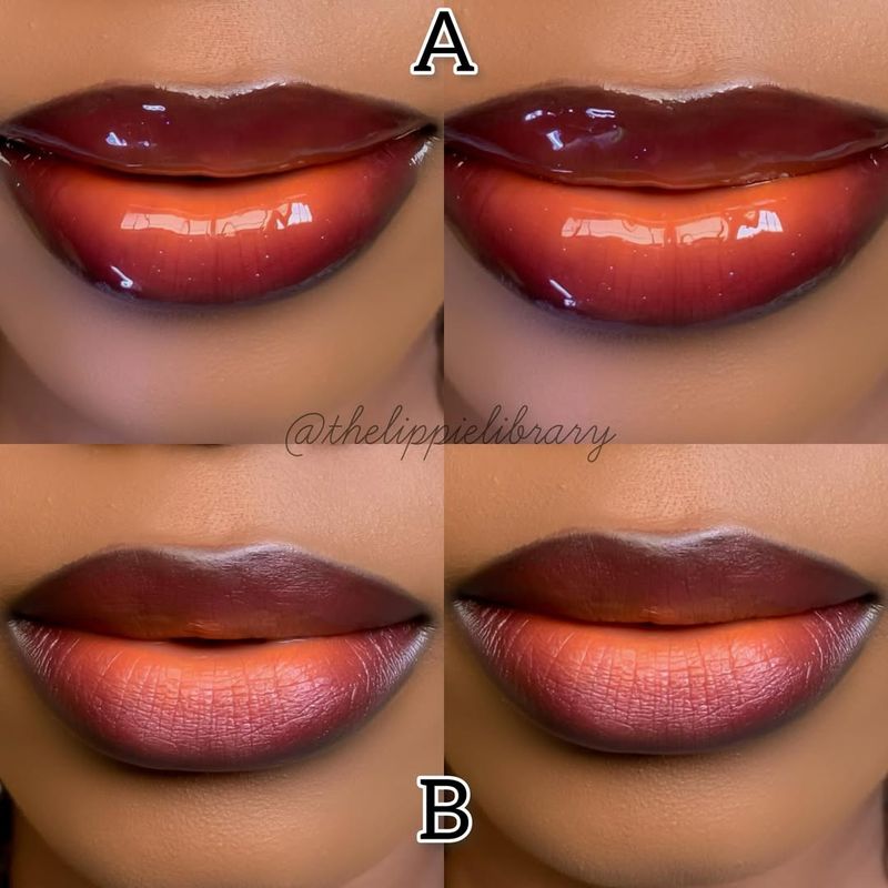 Applying Gloss Over Matte Lipstick