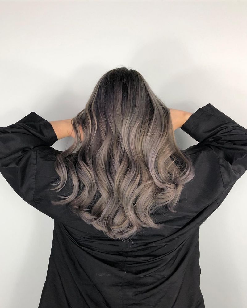 Balayage cinzento cinza