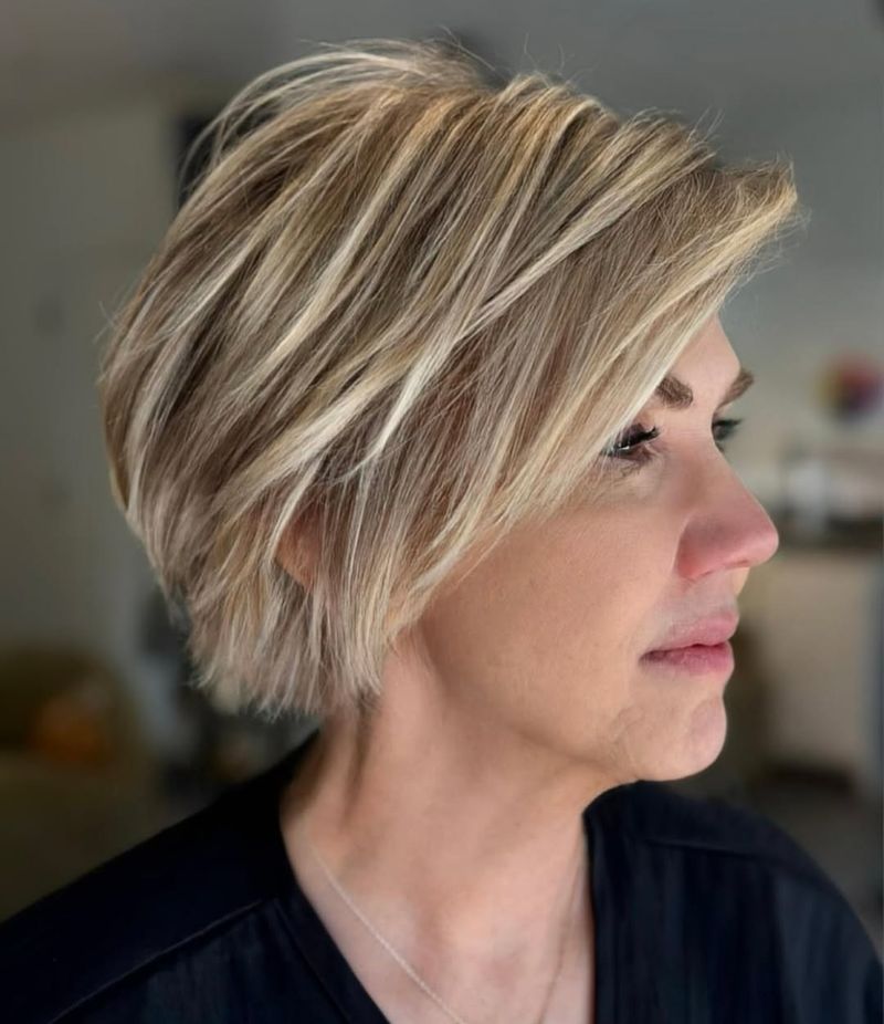 Asymmetrical Layered Cut