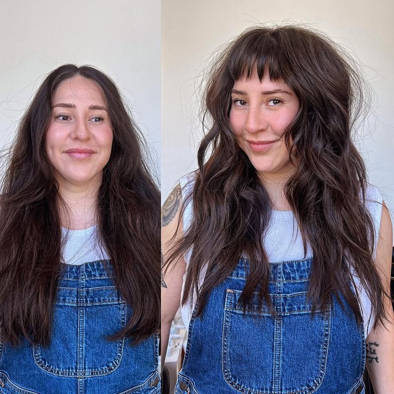 Layered Fringe Bangs