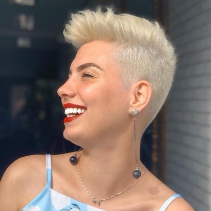 Blonde Pixie with Undercut