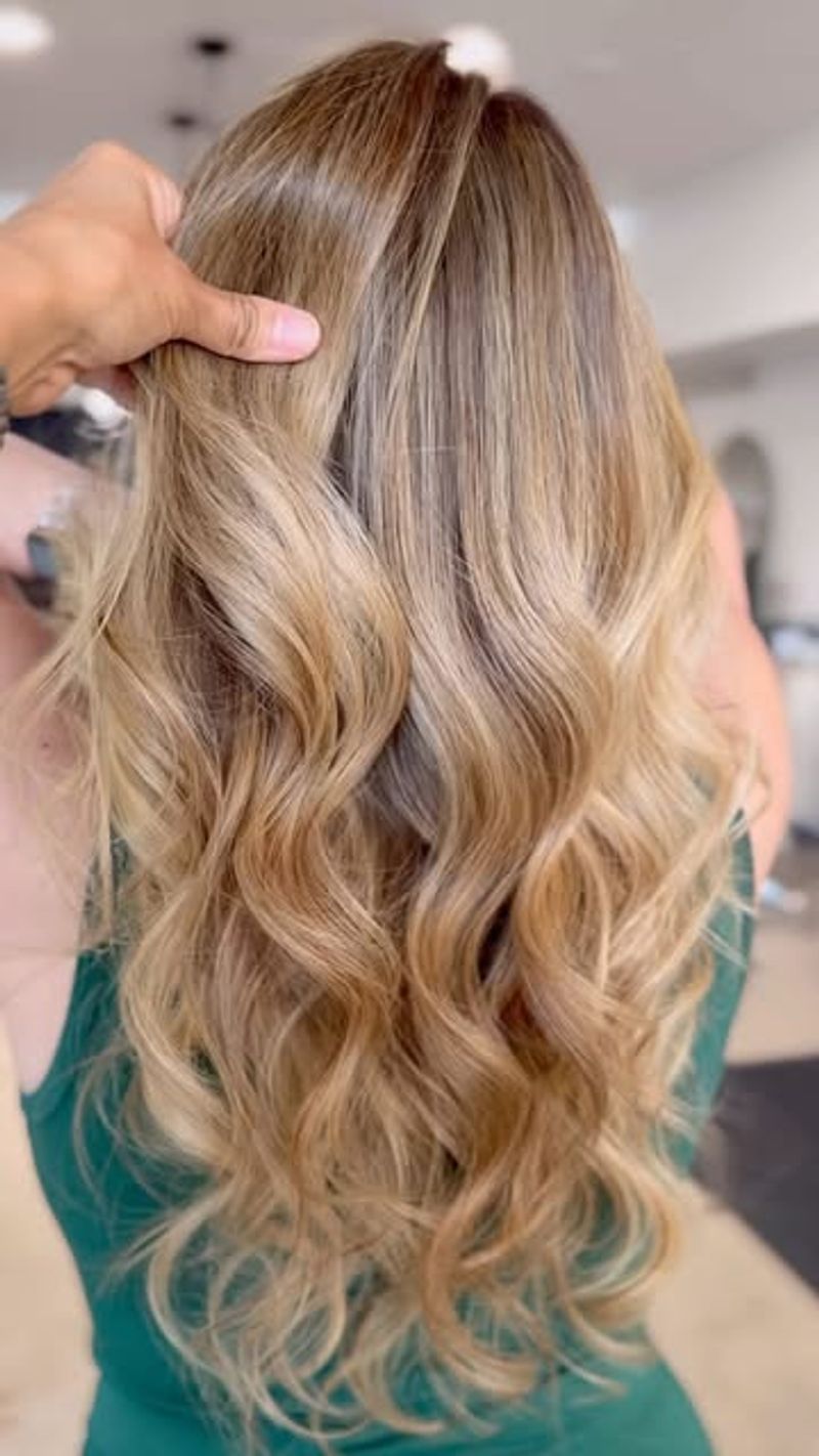 Blonde with Caramel Highlights