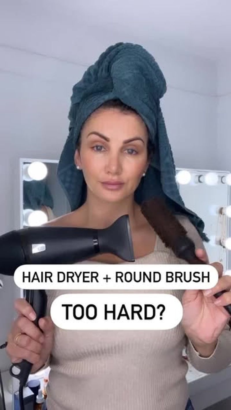 Blow Dry with a Round Brush