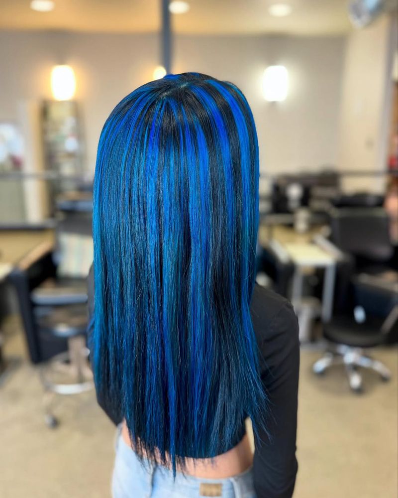 Bold Blue Streaks