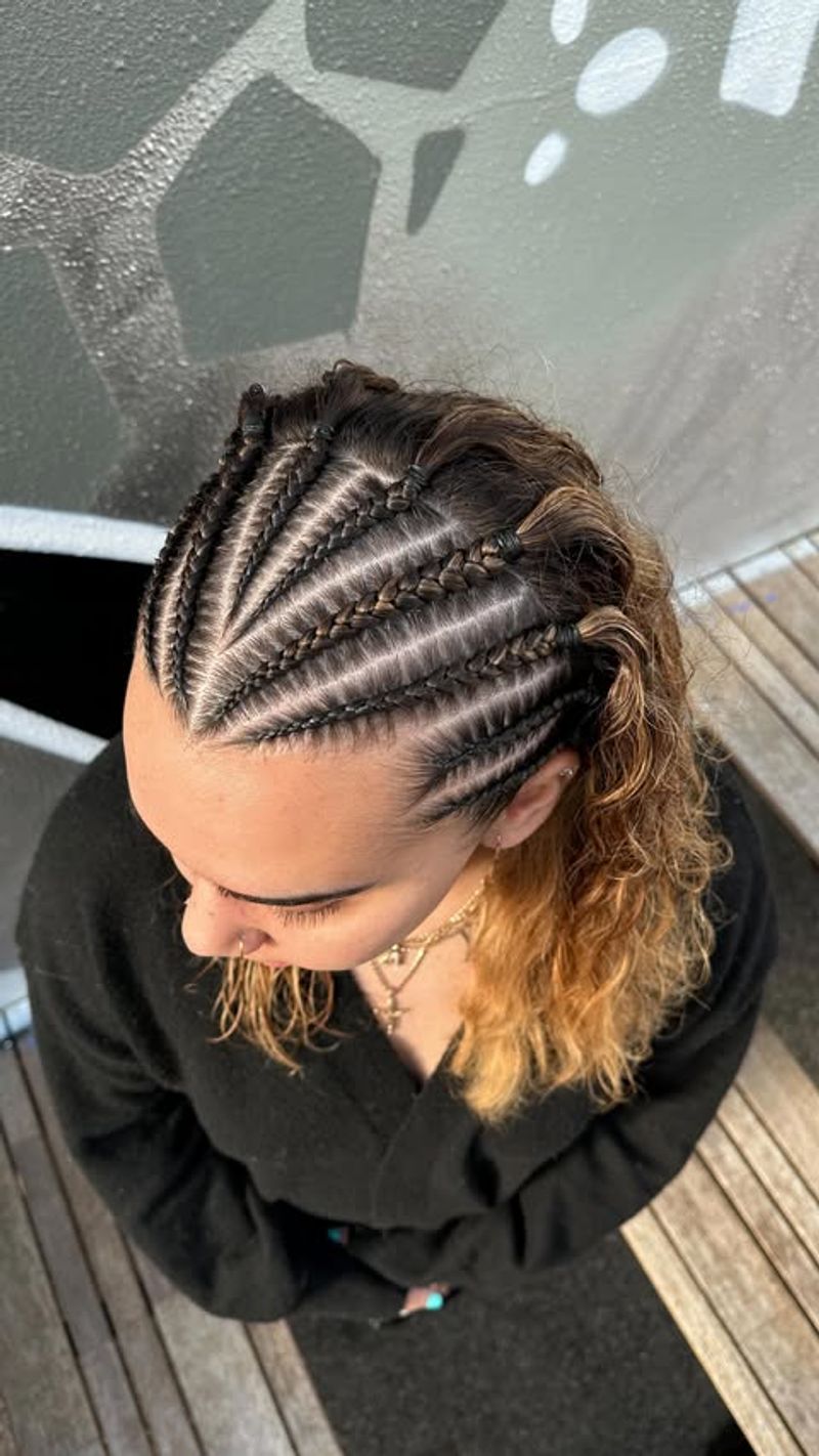 Braided Headband with Detailed Shave