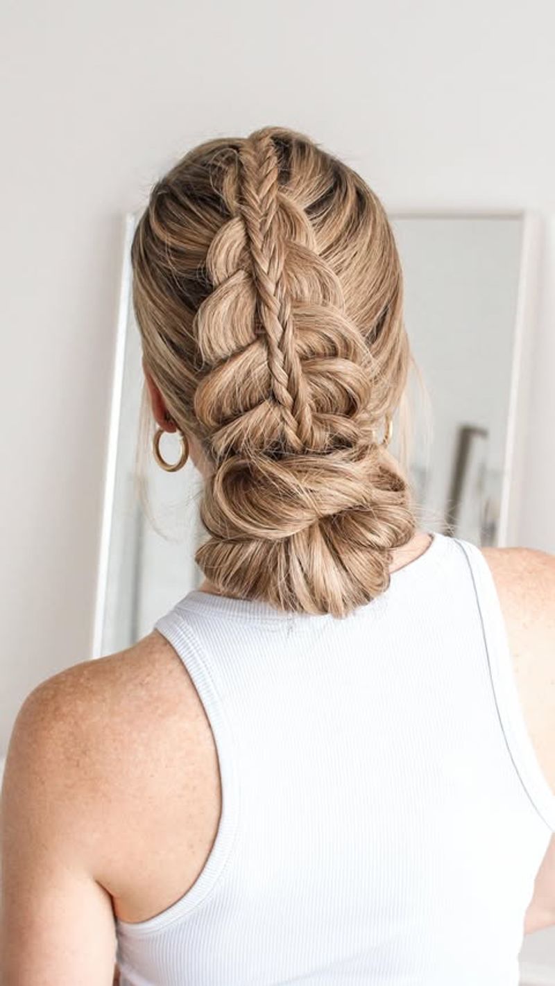 Braided Low Bun