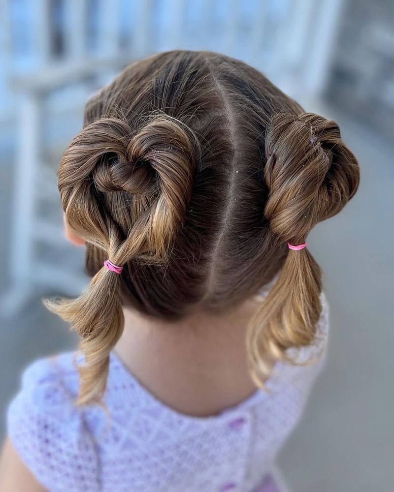 Braided Pigtails with Bangs