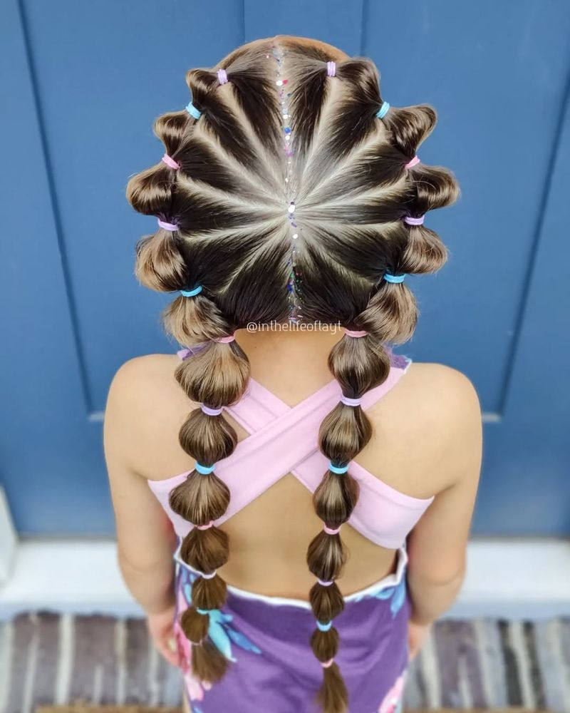 Braided Pigtails with Twinkling Lights