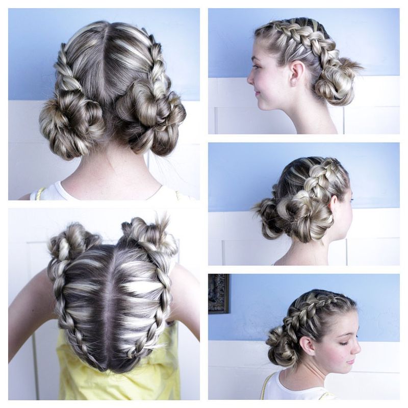 Braided Space Buns