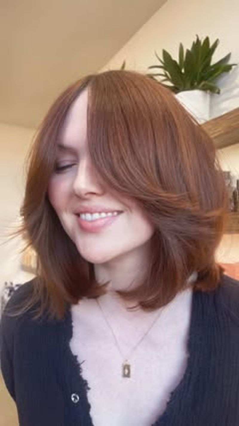 Chic Bob with Curtain Bangs