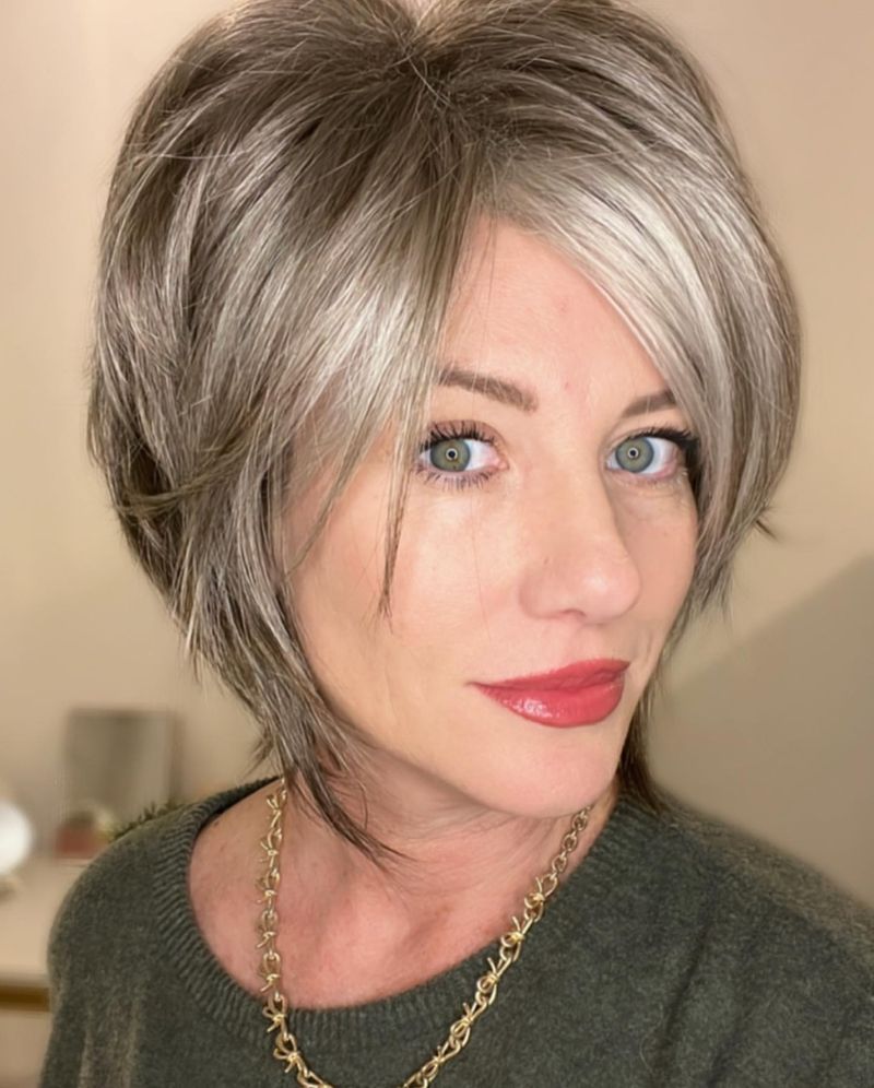 Choppy Grey Bob