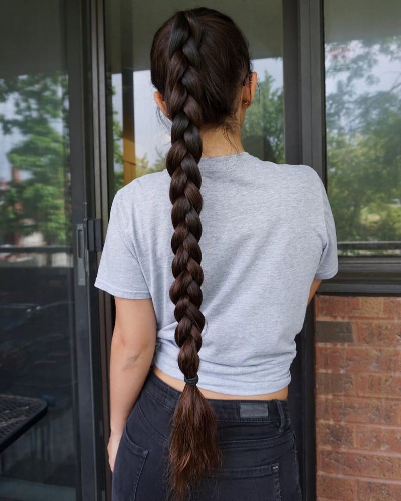 Classic French Braid Ponytail