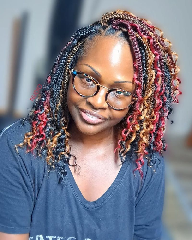 Colorful Rainbow Braids