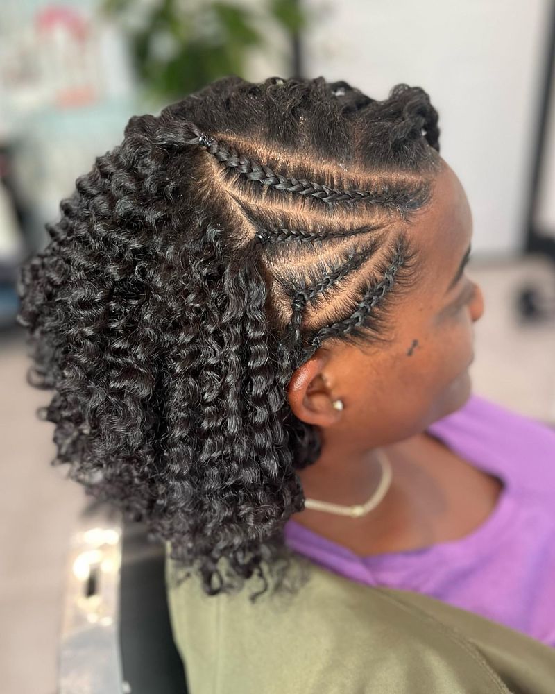 Cornrow Twist Out