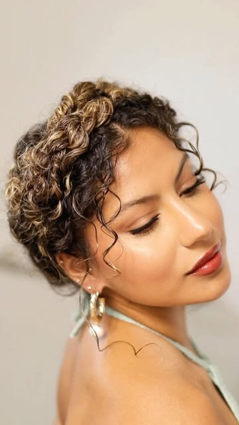 Crown Braid with Curls