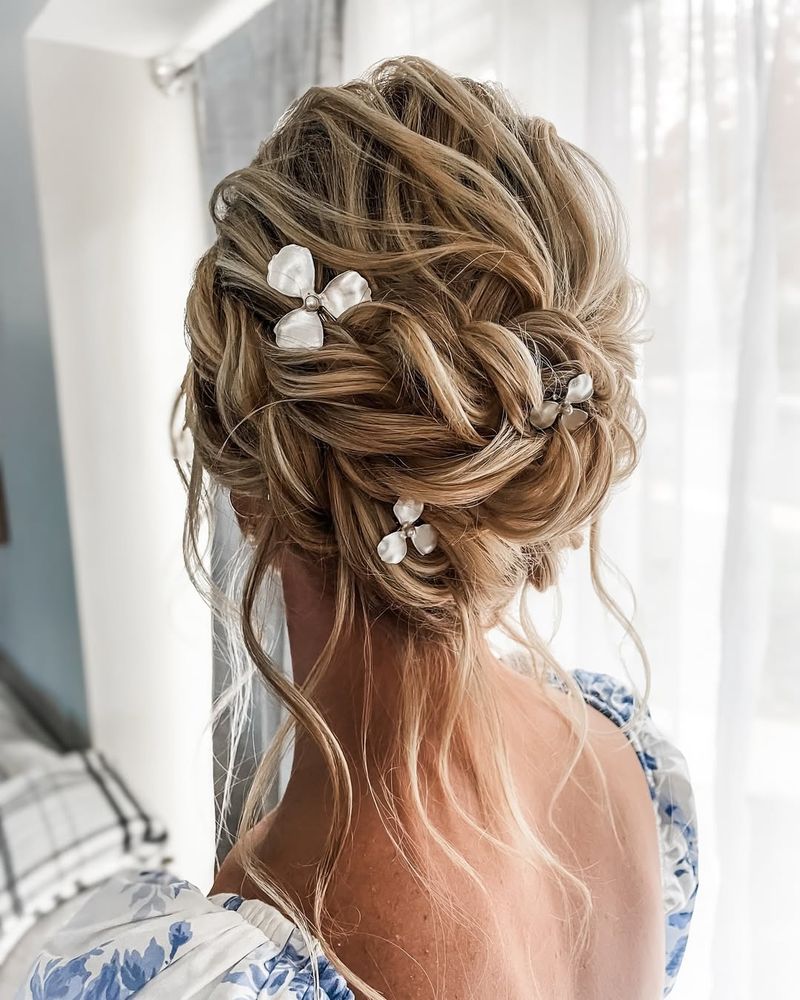 Crown Braid with Flowers