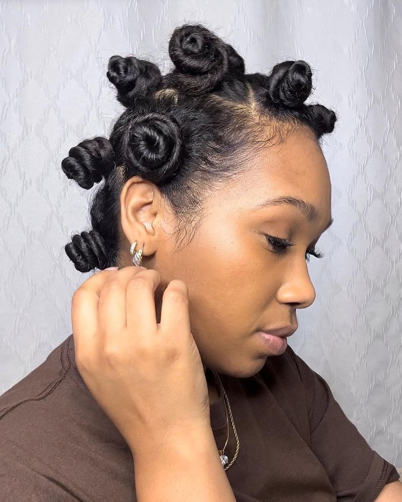 Curly Bantu Knots