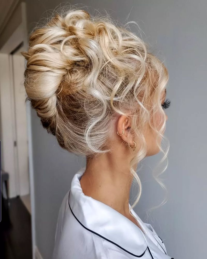 Curly French Twist