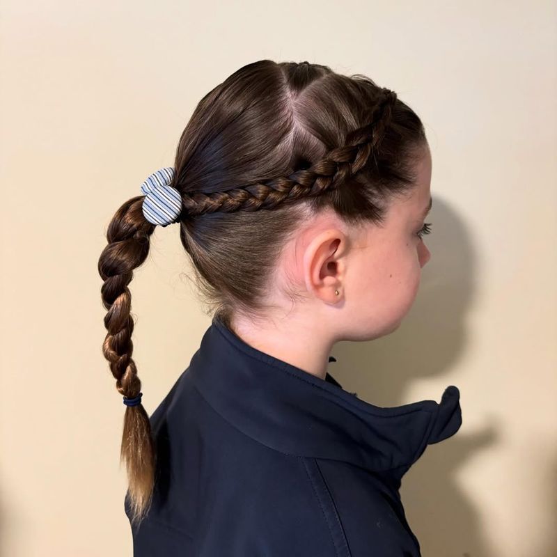 Double Braid Ponytail