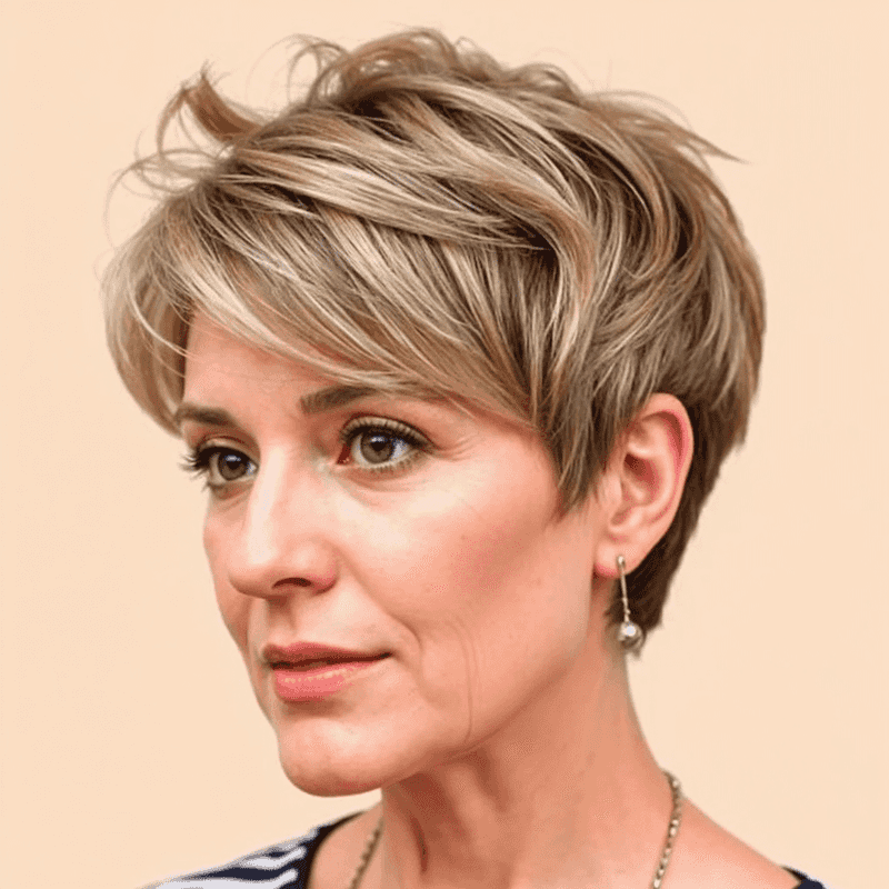 Edgy Layered Pixie