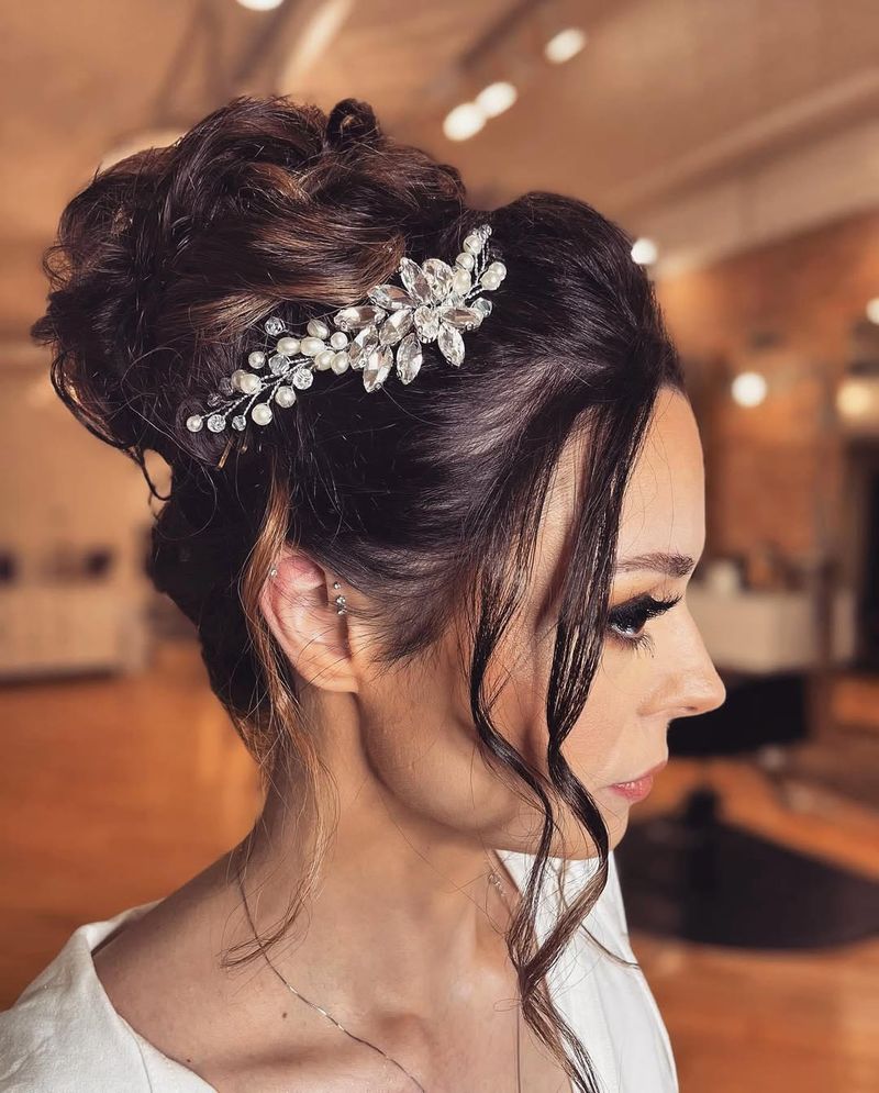 Elegant Updo with Jewels