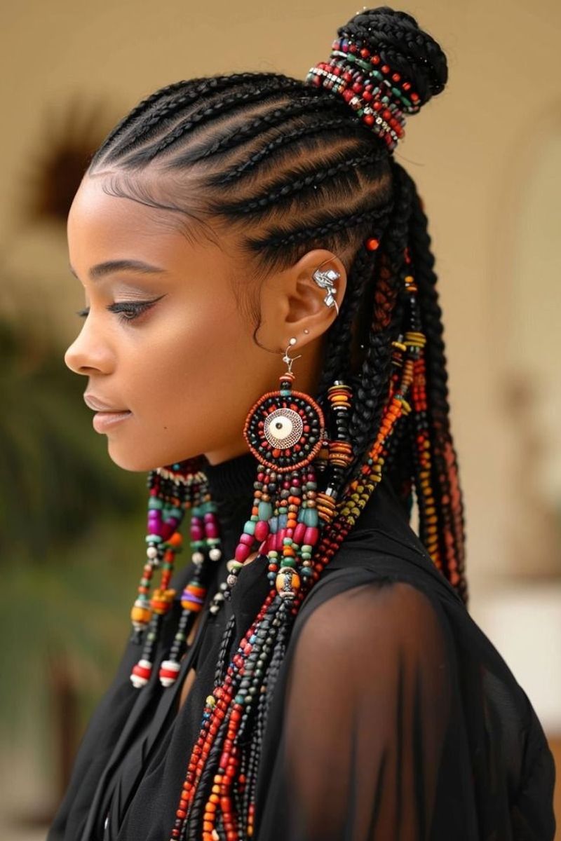 Embellished Cornrows