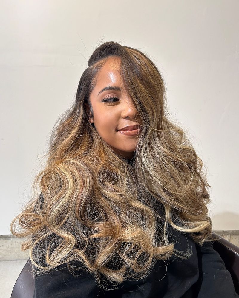 Golden Blonde Highlights