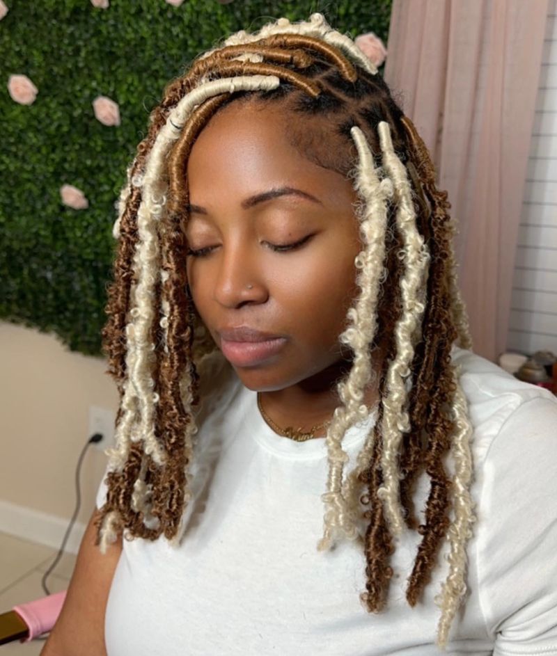 Faux Locs with Charms