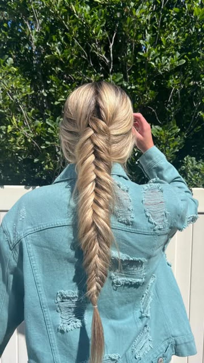 Fishtail Braid Ponytail