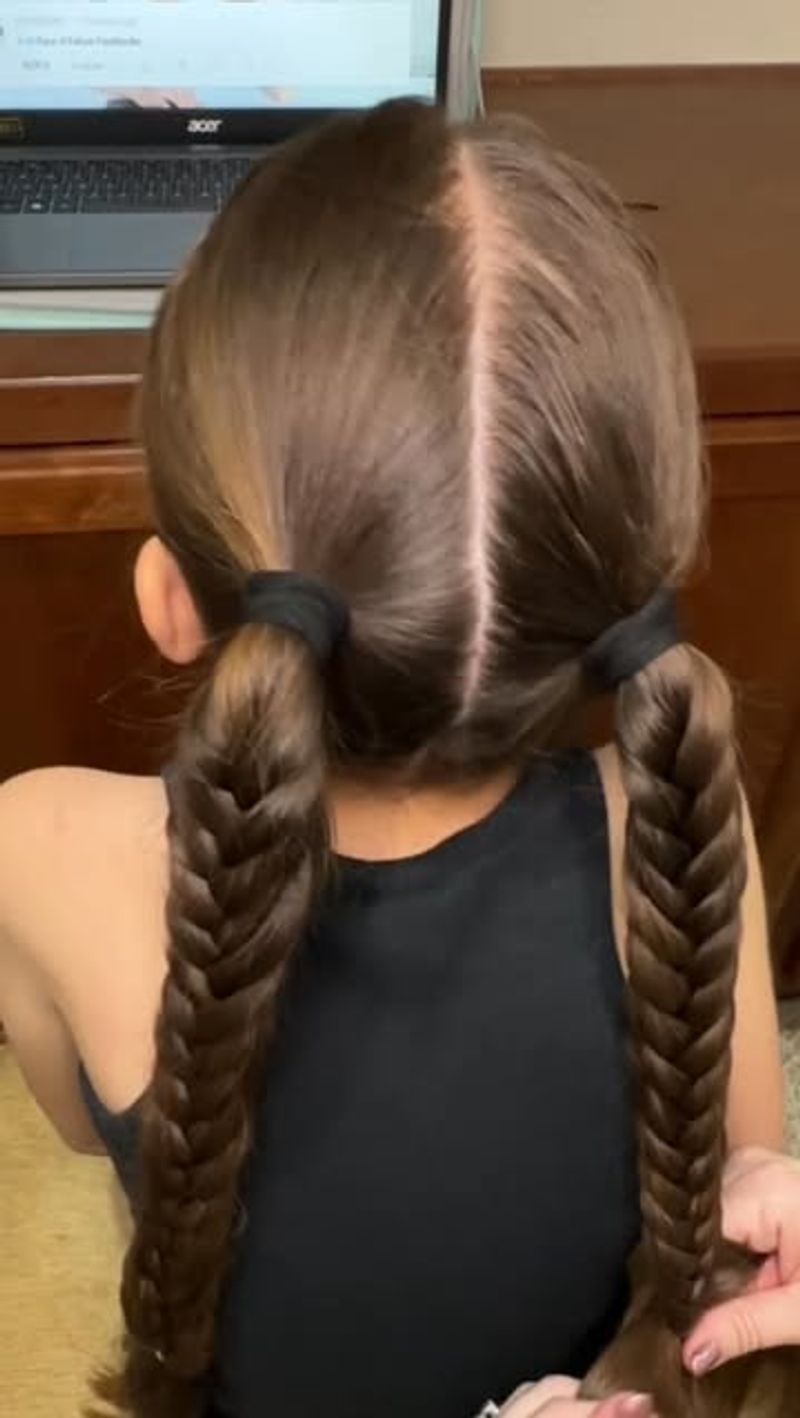 Fishtail Braided Pigtails