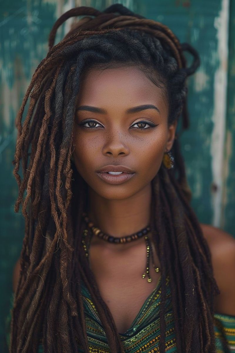 Floral Adorned Freeform Dreads