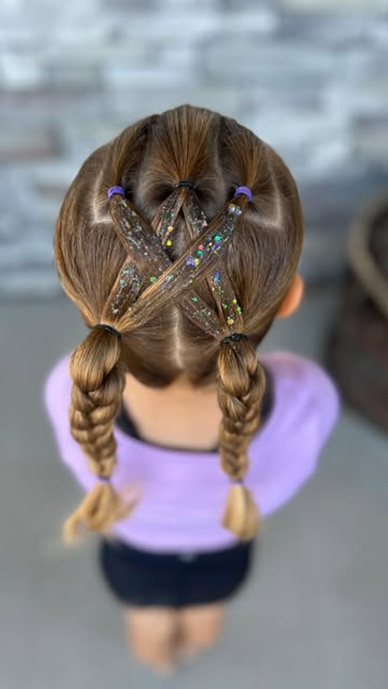 Floral Braided Pigtails