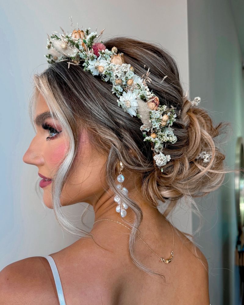 Floral Crown Updo