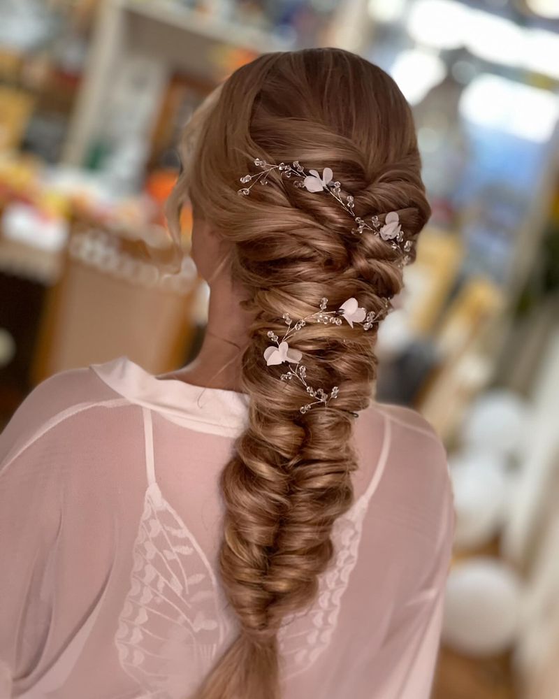 Flower-Adorned Braid