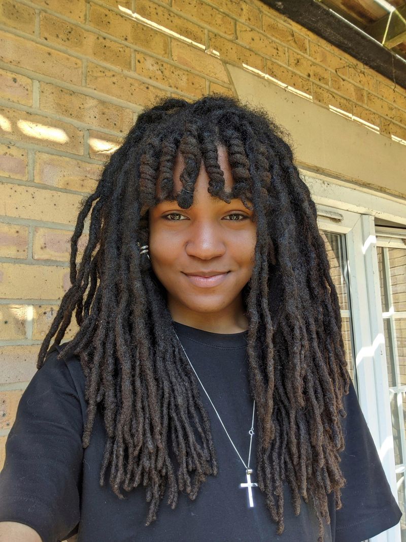 Freeform Dreads with Fringe