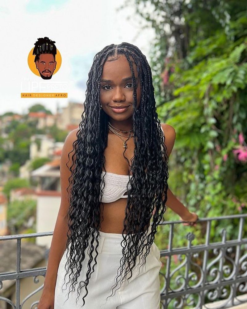 Tranças do Gana com Faux Locs