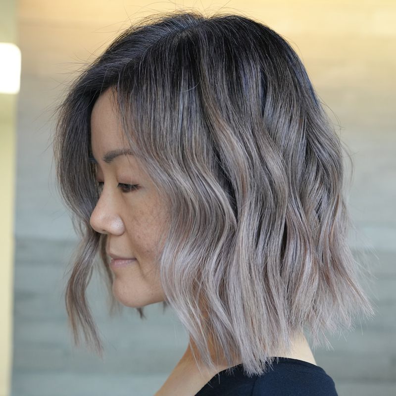 Grey Bob with Soft Ombre