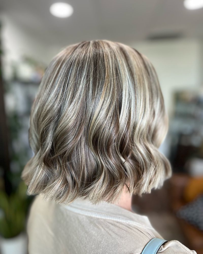 Grey Bob with Subtle Waves