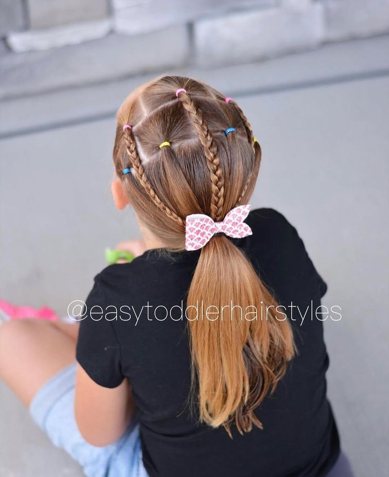 Half-Up Braid Ponytail