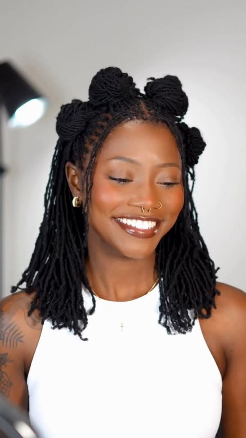 Half-Up, Half-Down Locs