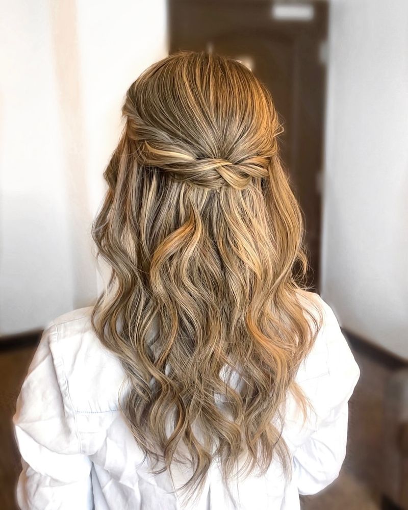 Half-Up, Half-Down Twist