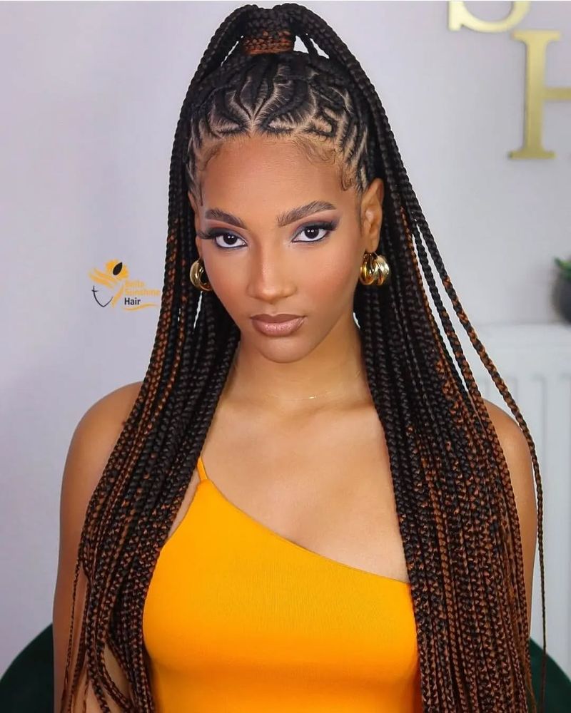 Half-Up, Half-Down with Braids