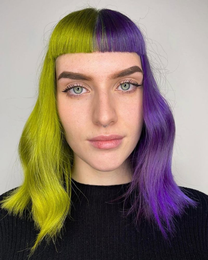 Half-and-Half Split Dye