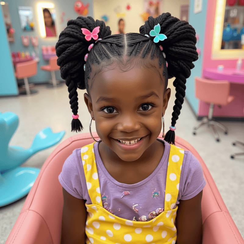 Halo-Effect Braided Pigtails