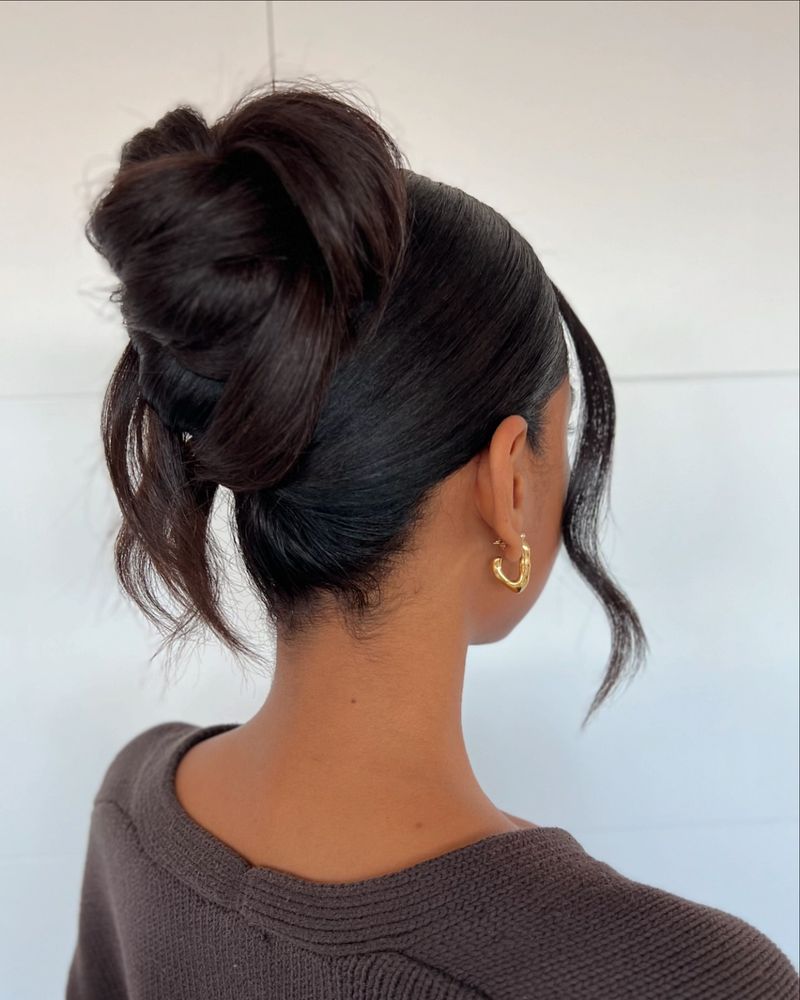 Chignon haut