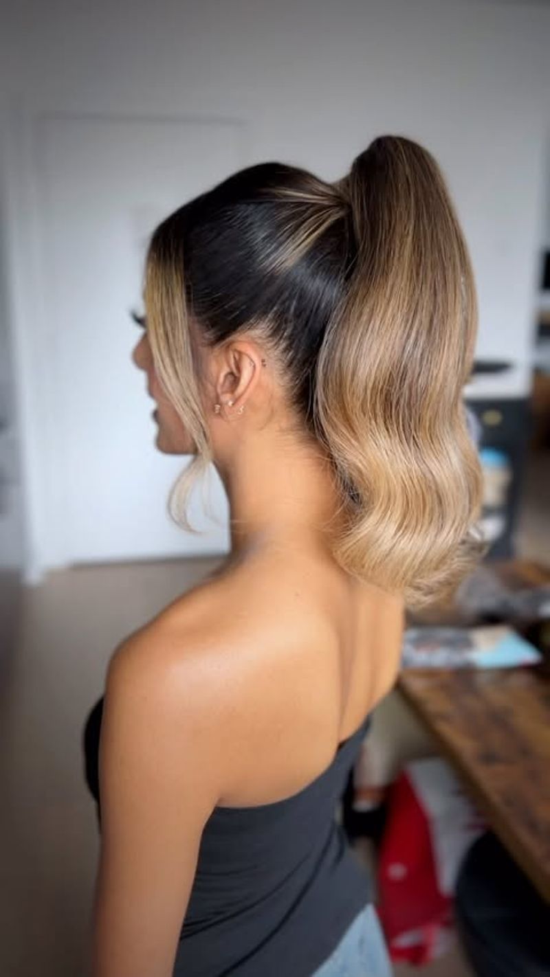 High Ponytail with Volume